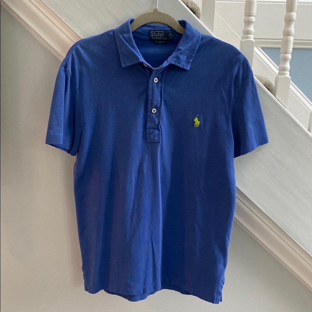 Polo by Ralph Lauren Men's Blue Polo Shirt